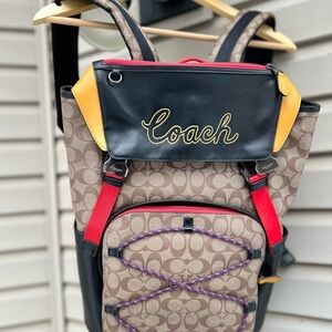Coach Multicolor Men's Backpack Terrain backpack book bag NWT MSRP 595.00